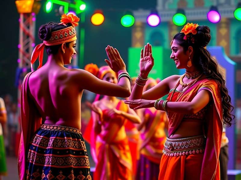 Rasdo Garba Ace game cover showing vibrant Garba dancers